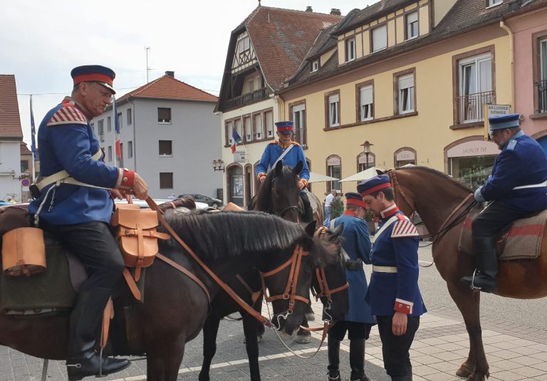 Der am 24. Juli 2021 vom Deutschen Kavallerieverband nachgestellte historische Spähtrupp über 100 Kilometer ins Elsaß.
