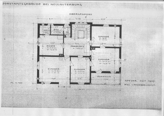 Gebäudeplan 1907