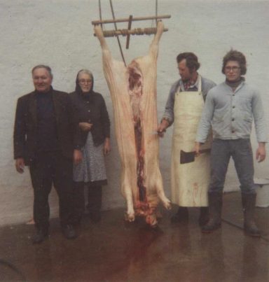 Hausschlachtung, 1976