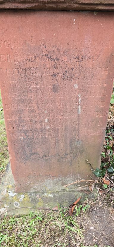 Epitaph Friedhof Lauterburg