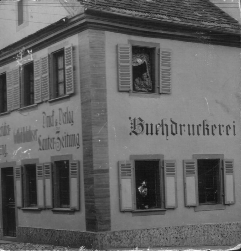 Buchdruckerei in Lauterburg.